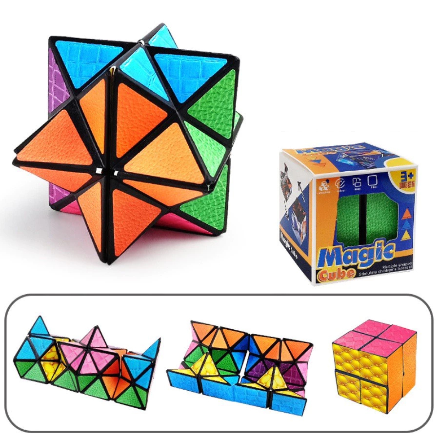 COMBO 6 KHỐI Đồ chơi khối lập phương ma thuật  Rubik 3D thay đổi hình dáng Phát triển trí não cho bé