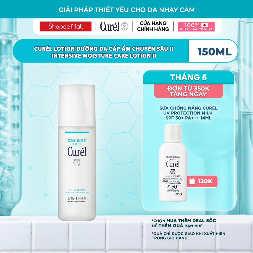 Ảnh Dưỡng Ẩm Vừa - Lotion Dưỡng Da Cấp Ẩm Chuyên Sâu II Curel Intensive Moisture Care Lotion II 150ml 1