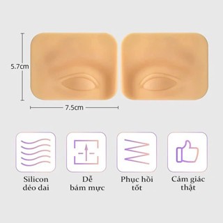 Da mắt 5D (1 cặp) tập đi nét lông mày, chuyên sử dụng trong phun xăm thẩm mỹ