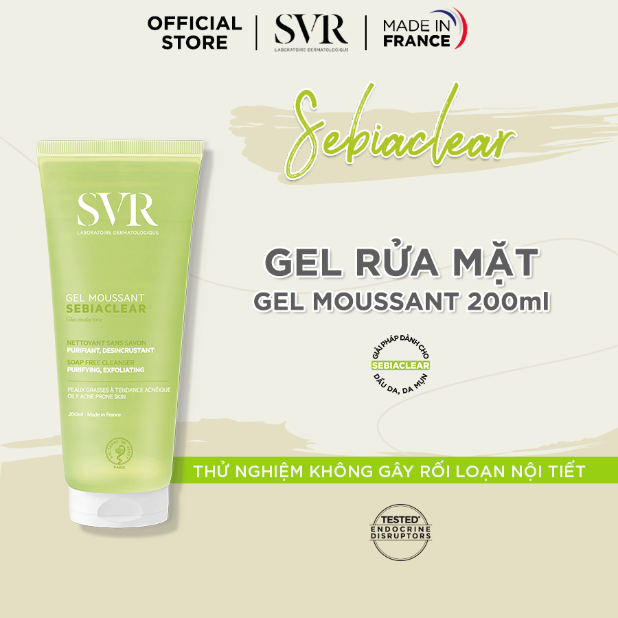Thiết kế của Gel Rửa Mặt SVR Sebiaclear Cao Cấp