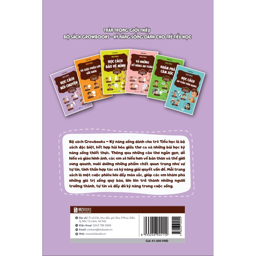 Sách Bao Bao Học Cách Nói Chuyện - Growbooks - Kỹ Năng Sống Dành Cho Trẻ Tiểu Học