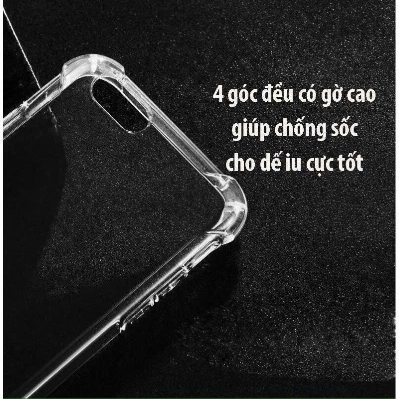 Ốp Lưng iPhone Chống Sốc 4 Góc, TPU Mềm Bảo Vệ camera, 6/6s/7/8/Plus/X/XS/11/12/13/14/15/16/Pro/Max