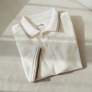 Áo Polo Nam WOOD LINE Sớ Vải Vân Gỗ Đặc Biệt Thanh Lịch Sang Trọng - CATIZEN