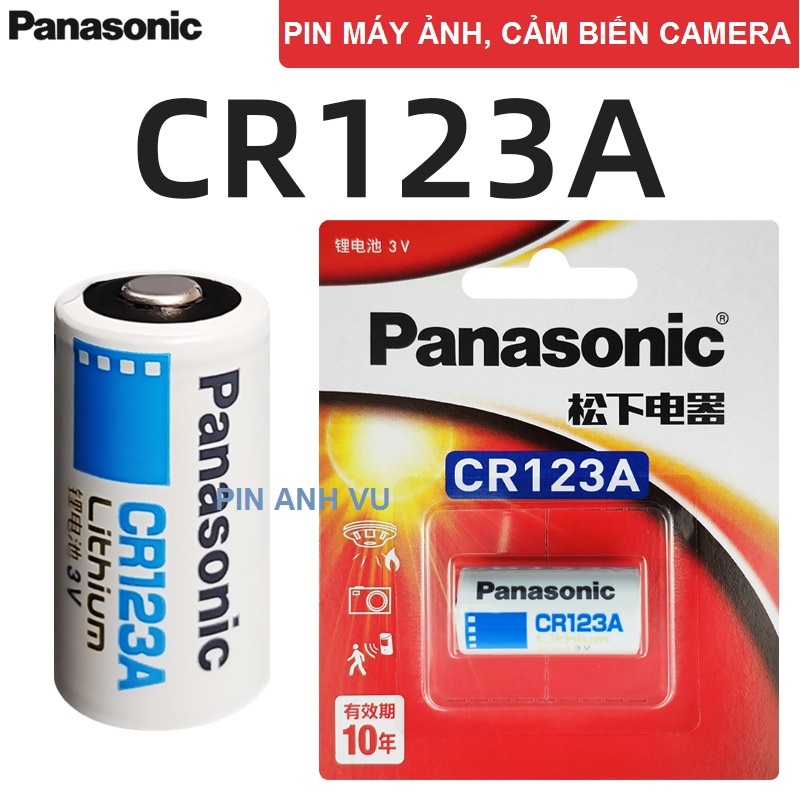 Vỉ 1 Viên Pin Máy ảnh CR123A ( CR123 ) Panasonic Siêu Bền 3V - Hàng ...