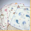 Set 5-10 Khăn Sữa Chạy Bo Viền Chất Vải Xô Muslin 2 Lớp Thấm Hút Cực Tốt Mềm Mịn An Toàn Cho Da Em Bé KerBaby