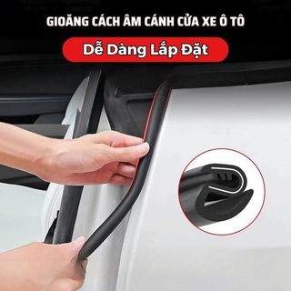 Bộ 2 Sợi Gioăng Cột B Lõi Thép Nẹp Mép Cửa Ô Tô – Tăng Độ Kín Chống Ồn, Chống Rung Lắc, Chống Va Đập Cửa Hiệu Quả