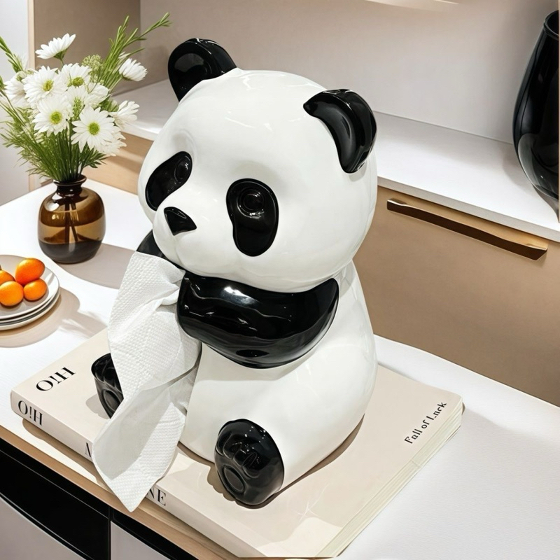 Hộp đựng khăn giấy gấu trúc
