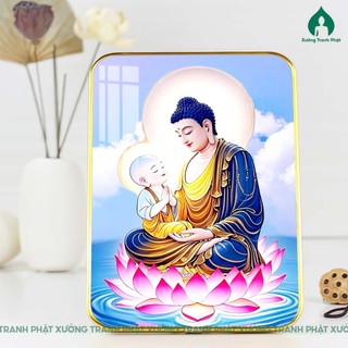 Tranh Phật A Di Đà tráng gương siêu nét, nhiều mẫu nhiều kích cỡ