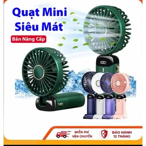 Quạt Cầm Tay Tích Điện DIDOOGLT Pin Trâu 10000mah 5 Tốc Độ Gió Có Màn Hình Led Hiển Thị ( Mẫu Mới 2024 )