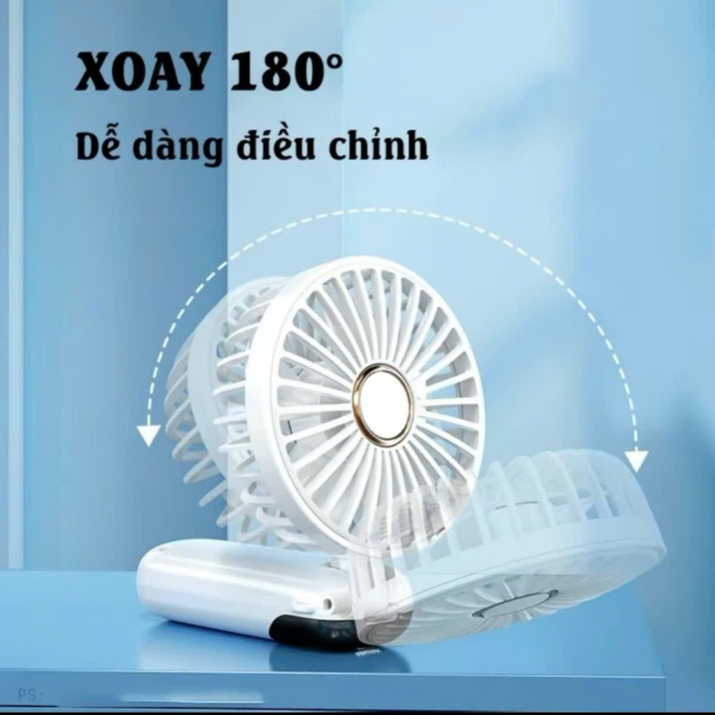 Quạt Cầm Tay Tích Điện DIDOOGLT Pin Trâu 10000mah 5 Tốc Độ Gió Có Màn Hình Led Hiển Thị ( Mẫu Mới 2024 )