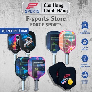 (HOẢ TỐC HN) Vợt Pickleball F-sports Power, Công Nghệ Fiberglass PrecisionFlow, Kiểm Soát Cao Cấp