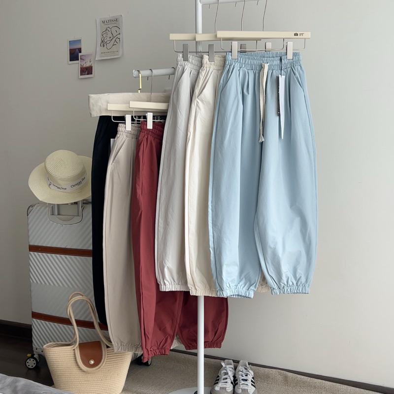 Quần Dài Nữ Dáng Bom Chun Gấu Tôn Dáng Chất Gió Lụa Đẹp Mềm Mát Xuân Hè SANA CLOSET