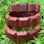 Vòng Tay Gỗ Sưa Đỏ Bản lách 18x18mm