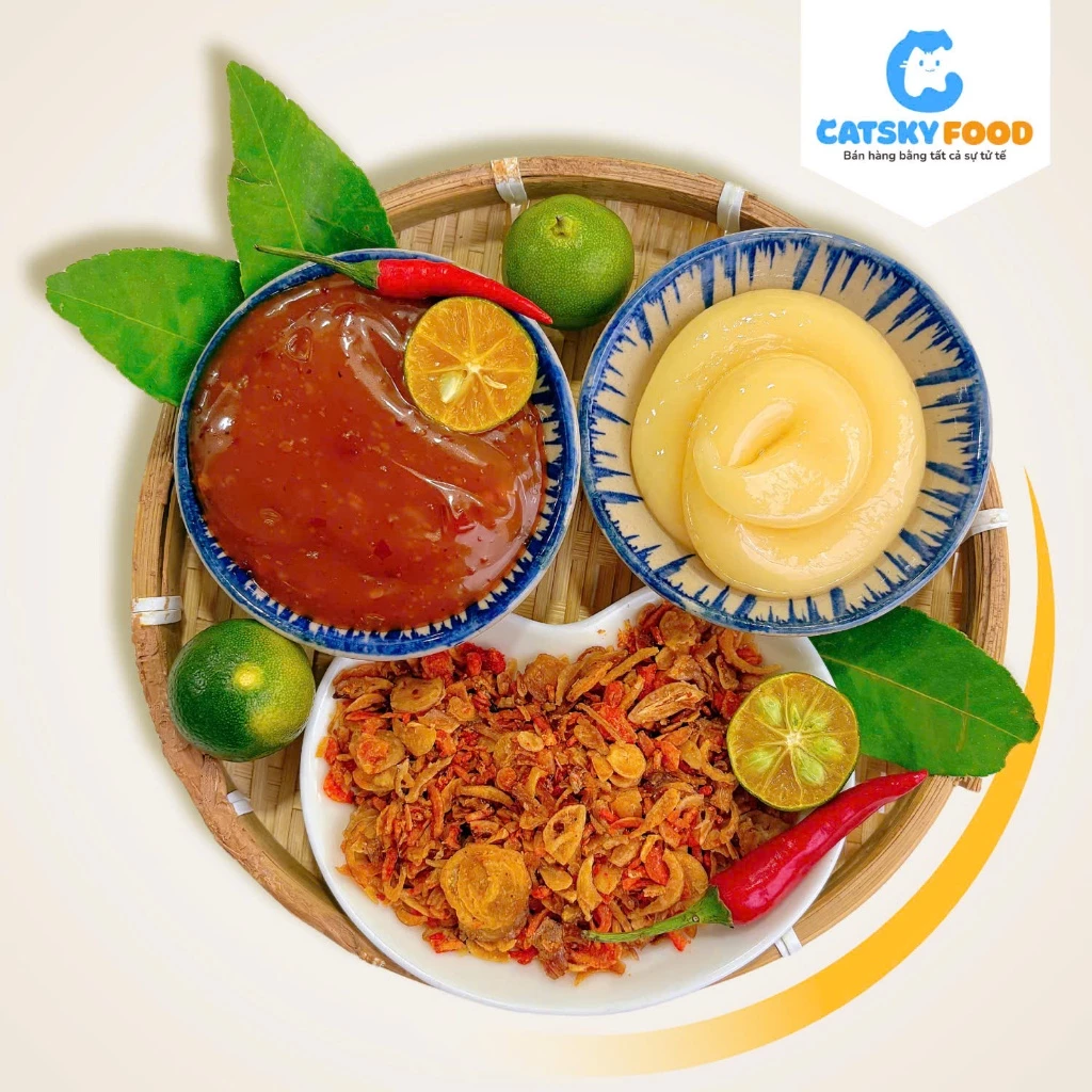 Bánh tráng phơi sương CATSKY FOOD combo bánh tráng sốt muối béo đồ ăn vặt tiện lợi - COMBO MUST TRY ảnh 3