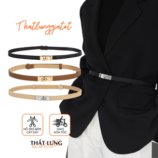 Thắt lưng nữ bản nhỏ thanh lịch, đai váy đơn giản phối đầm, belt vest 1.8cm DV116- Thắt Lưng Giá Tốt