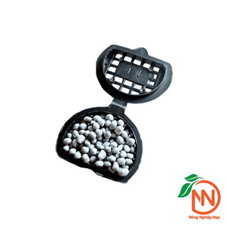 Combo 10 Rọ Đựng Phân Tan Chậm Bán Nguyệt Cho Hoa Lan, Bonsai, Cây kiểng - Nắp Cài Nhựa
