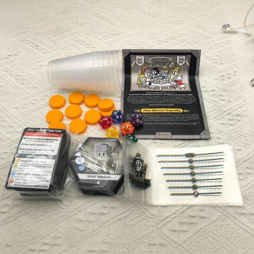 Boardgame Heroes of Barcadia Drinking Game