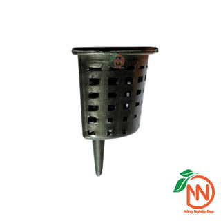 Combo 10 Rọ Đựng Phân Tan Chậm Bán Nguyệt Cho Hoa Lan, Bonsai, Cây kiểng - Nắp Cài Nhựa