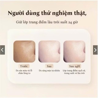 Kem Lười Che Khuyết Điểm VC QHOO 30g, Kem Nâng Tone Gấp 5 Lần Vitamin C, Kem Makeup Giúp Sáng Mịn Chống Lão Hoá, Vân Thỏ
