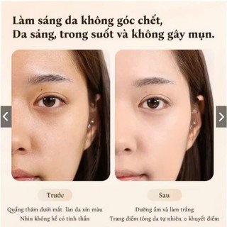 Kem Lười Che Khuyết Điểm VC QHOO 30g, Kem Nâng Tone Gấp 5 Lần Vitamin C, Kem Makeup Giúp Sáng Mịn Chống Lão Hoá, Vân Thỏ