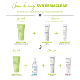 Sữa rửa mặt cho da dầu mụn SVR Sebiaclear Creme Lavante 55ml/200ml
