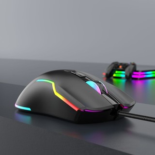 Chuột có dây Gaming 7D Deiog A70 Pro DPI 3600 siêu nhạy, Led RGB đa màu cực đẹp (Đen)