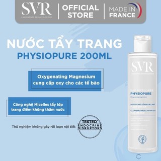 Nước tẩy trang làm sạch dành cho mọi loại da SVR PHYSIOPURE Eau Micellaire 200ml
