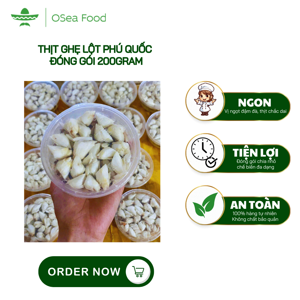 Thịt Ghẹ Nõn Tươi Bóc Từ Ghẹ Sống – 200g/Hộp – Không Chất Bảo Quản ...