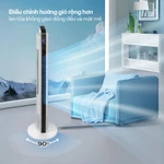 Quạt tháp đối lưu lọc không khí Ionizer Fujihome, quạt mát không cánh 3 chế độ gió điều khiển từ xa tiết kiệm điện — ảnh 4