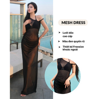 (Thanh Lý) Váy lưới đi biển, váy khoác ngoài bikini