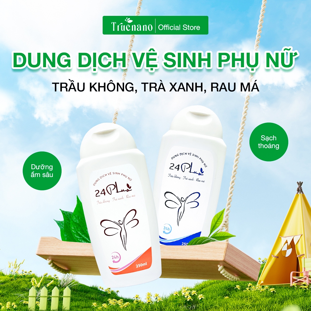 [Chính Hãng] 24 Plus Dung Dịch Vệ Sinh Phụ Nữ Trầu Không & Trà Xanh 100Ml/250Ml Hỗ Trợ Dưỡng Ẩm, Ngăn Mùi Bảo Vệ 24H