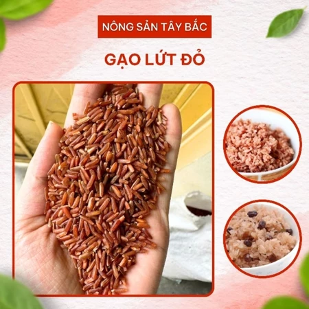 Gạo Lứt Đen , Lứt Đỏ Điện Biên (LOẠI NGON) 1 KG - Gạo Lứt Đen, Lứt Đỏ Hữu Cơ Cho Người Ăn Kiêng - Gạo Lứt Dẻo Thơm
