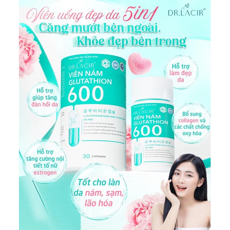 orinthalixium liposomal glutathione Viên uống trắng da Glutathione Vitamin C