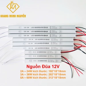 Nguồn đũa siêu nhỏ12V-1,5A/2A/3A/4A/5A-18W/24W/36W/48W/60Wdùng cho led dây 12V