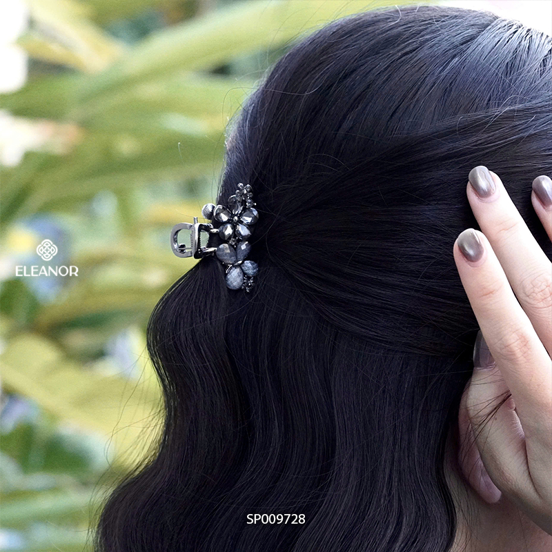 Kẹp tóc nữ càng cua Eleanor Accessories hình hồ điệp và hoa đính đá phụ kiện tóc kẹp tóc mái 9728