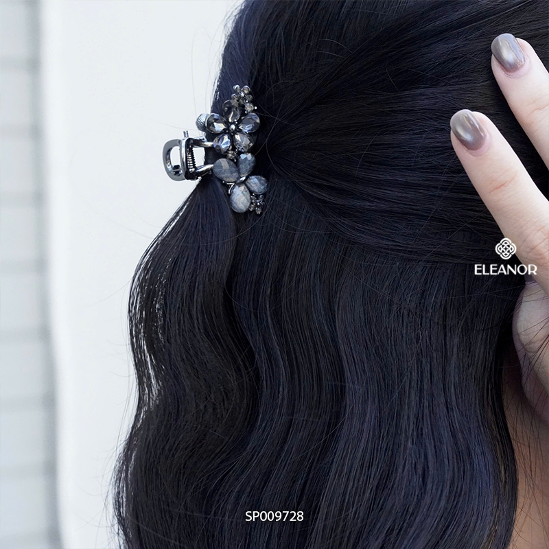 Kẹp tóc nữ càng cua Eleanor Accessories hình hồ điệp và hoa đính đá phụ kiện tóc kẹp tóc mái 9728