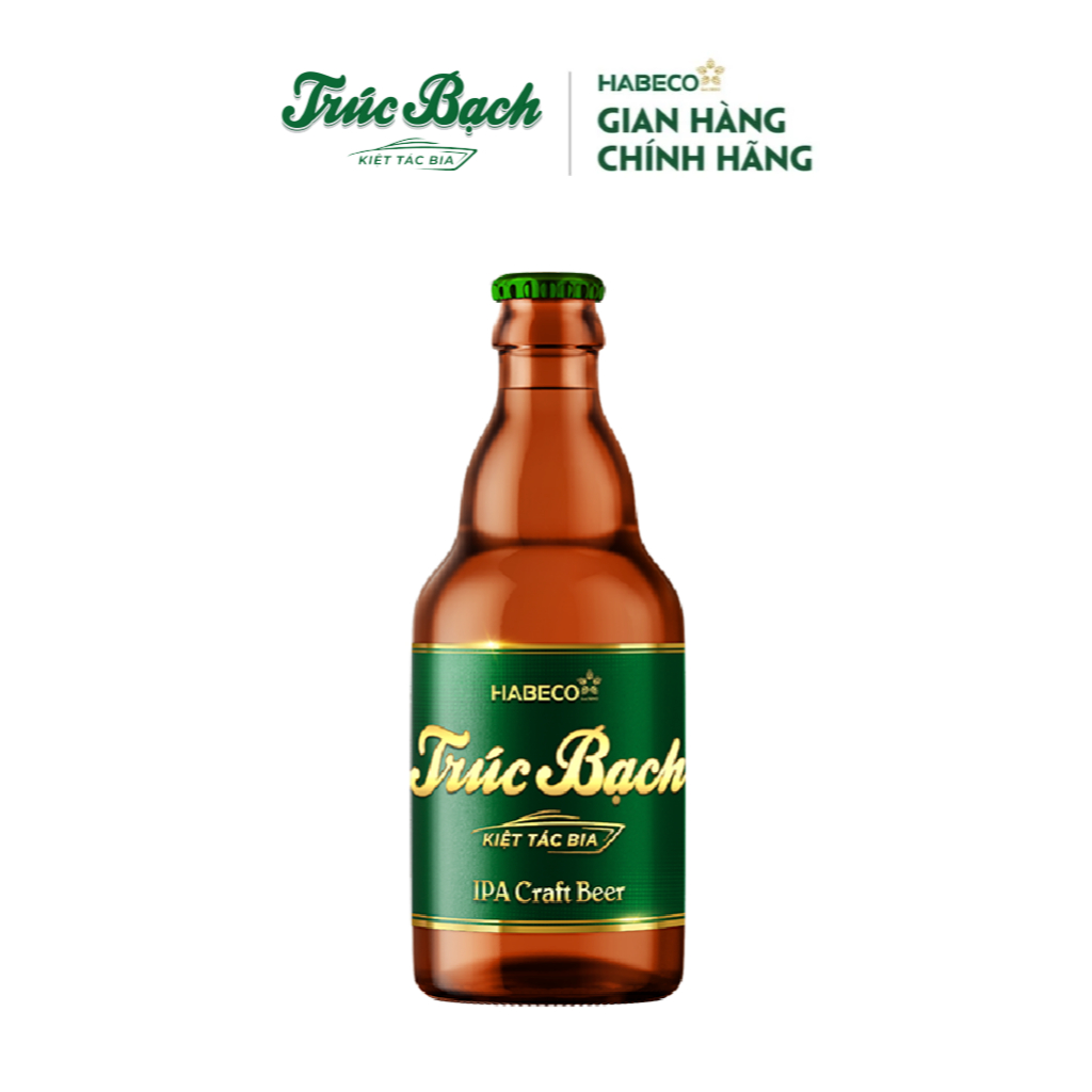 Ảnh HỎA TỐC HÀ NỘI - Hộp 6 chai bia Trúc Bạch IPA Craft - HABECO (330ml/chai) 1