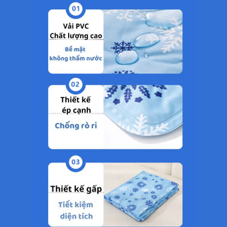 (SẴN) Đệm Gel Lạnh Làm Mát Giảm Nhiệt Mùa Hè MAISON Thảm Nước Chất Liệu PVC Chống Thấm Nước Cao Cấp