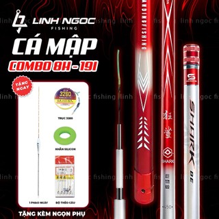 Cần câu đài Handing Shark 8H 19i Bản Mới 2024 Bản Đối Trọng Săn Hàng