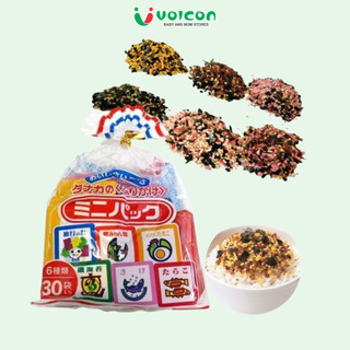 Gia vị rắc cơm Tanaka Nhật Bản 6 vị 30 gói