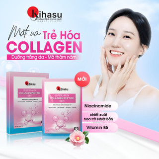 Miếng Mặt Nạ Collagen Kihasu 6in1 25g Cấp Ẩm, Dưỡng Da Sáng Đều Màu, Bổ sung Collagen, Cho Làn Da Mờ Nếp Nhăn