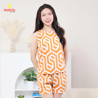 [XẢ KHO GIÁ SỐC] Bộ đồ nữ ba lỗ quần short MELINFA chất vải Viscose tự nhiên mềm mại thoáng mát mã METKBD0546