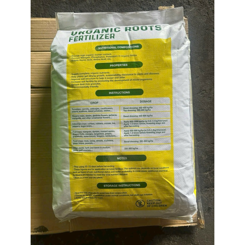 Đạm cá Organic Roots Hữu cơ Viên Hàn Quốc bao 25kg