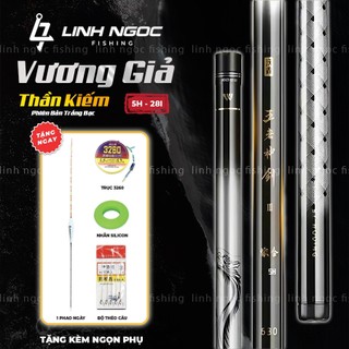 Combo Cần câu đài Woding Vương Giả Thần Kiếm 5h 28i Chuyên Rô Riếc Chép Giữ Cá Tốt
