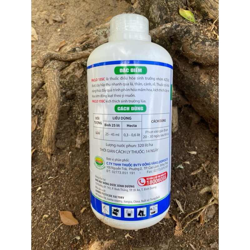 Paclo 15SC chính hãng Vipesco 1L