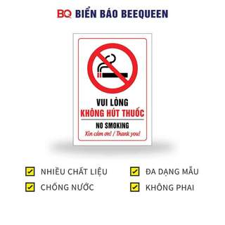 Biển báo VUI LÒNG KHÔNG HÚT THUỐC B79