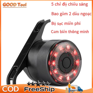 Đèn Gắn Yên Xe Đạp Sạc USB Cảnh Báo An Toàn
