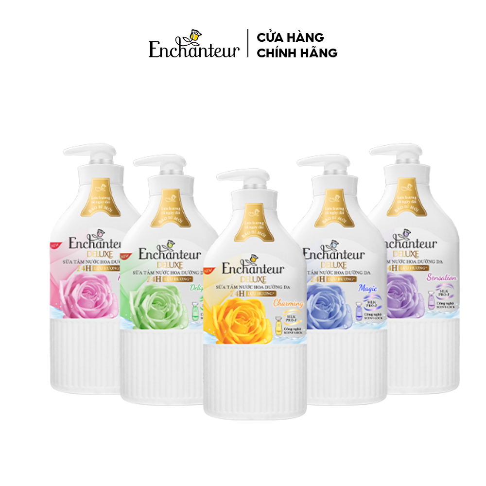 Ảnh Sữa tắm hương nước hoa Pháp Enchanteur Deluxe 650g - Mềm mịn như lụa Lưu hương 24H 2
