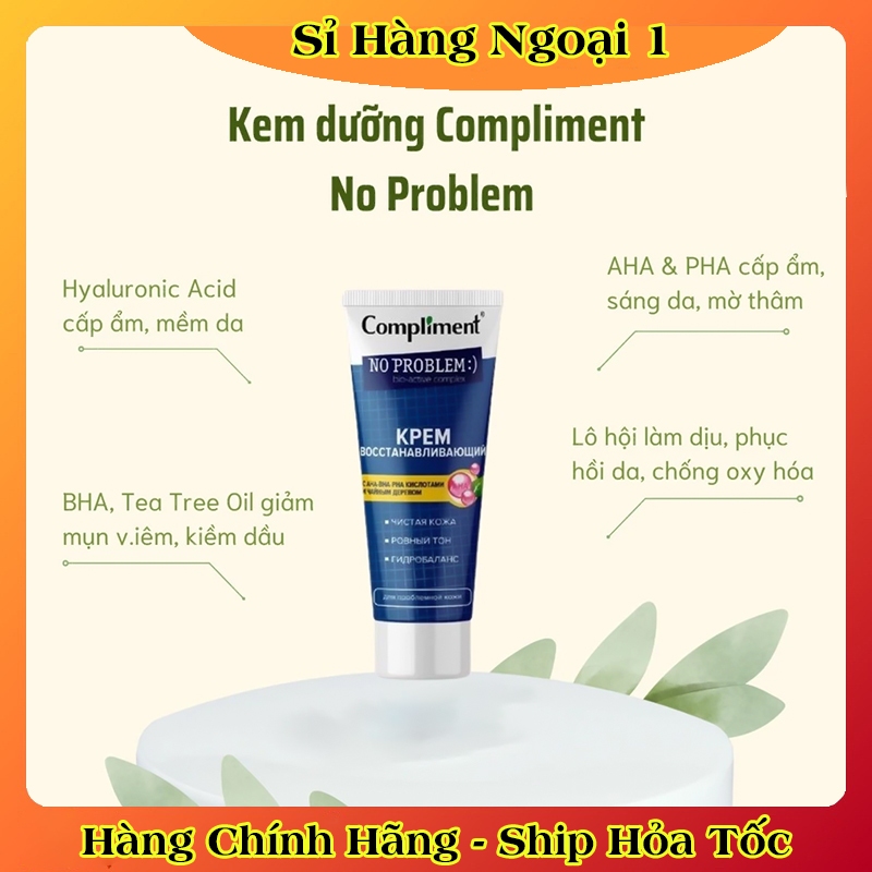 GEL BÔI MỤN cấp tốc Compliment No Problem giảm sưng, tiêu viêm, gom khô cồi mụn 25ml của Nga