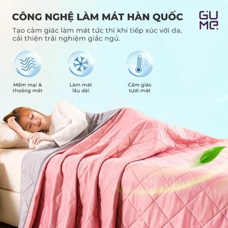 Chăn điều hoà GUME GM-P6066, Chăn lạnh thoáng khí- Kích thước 2mx2m3, mềm mịn thoải mái 4 mùa